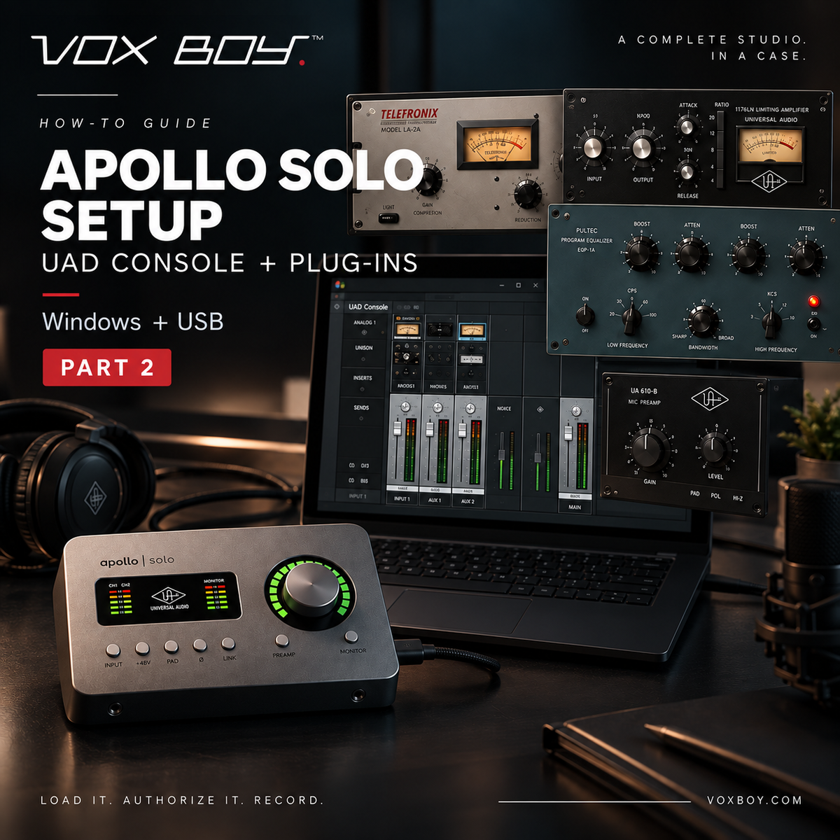 Vox Boy UAD Console and plugins setup guide - Windows and USB - Part 2